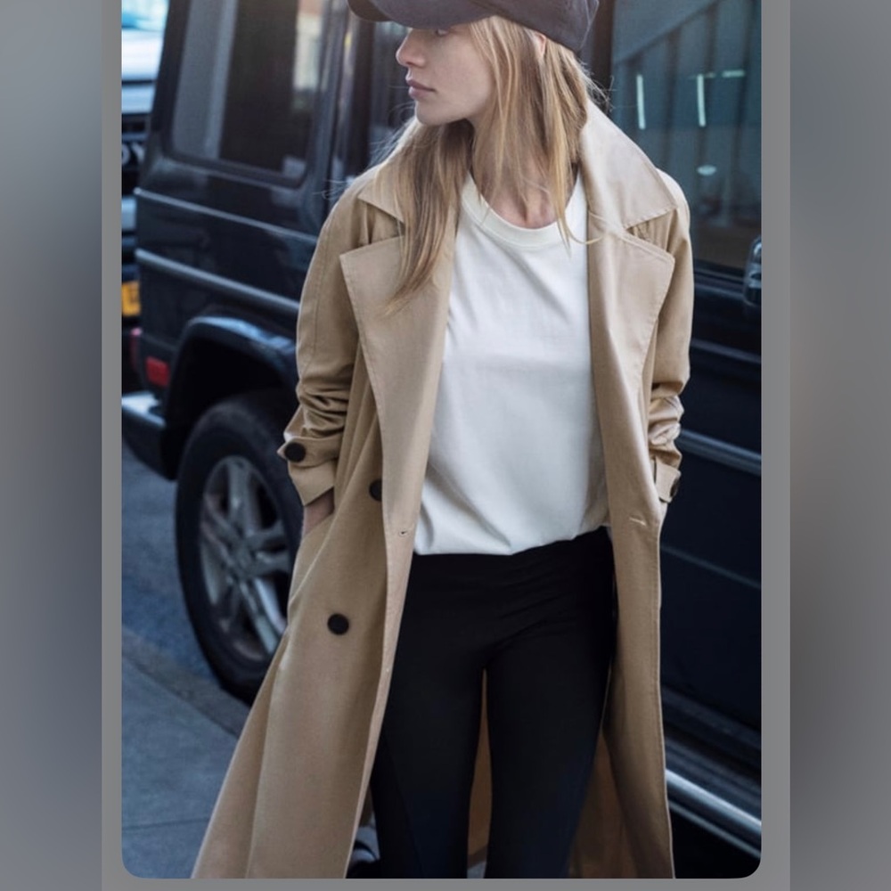 Zara Classic Belted Trench Coat